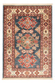 Kazak Teppich 60x90cm - Orientteppich - petrolblau