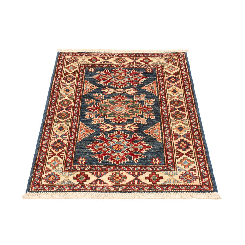 Kazak Teppich 60x90cm - Orientteppich - petrolblau