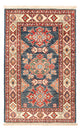 Kazak Teppich 58x91cm - Orientteppich - petrolblau