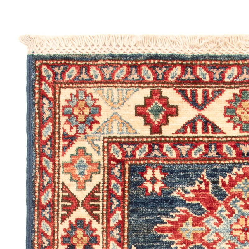Kazak Teppich 58x91cm - Orientteppich - petrolblau