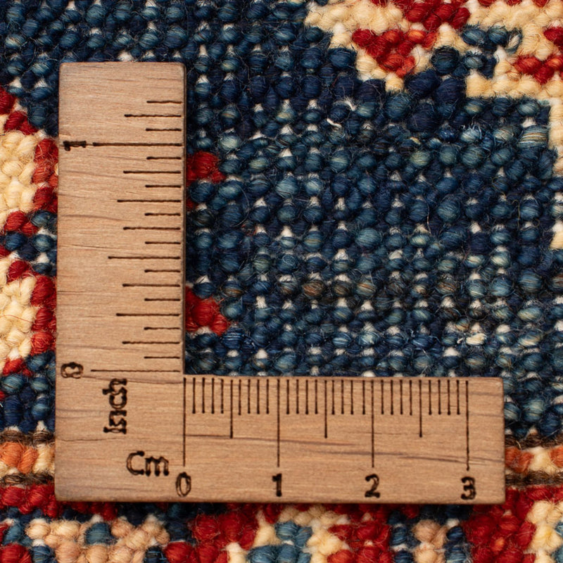 Kazak Teppich 58x91cm - Orientteppich - petrolblau