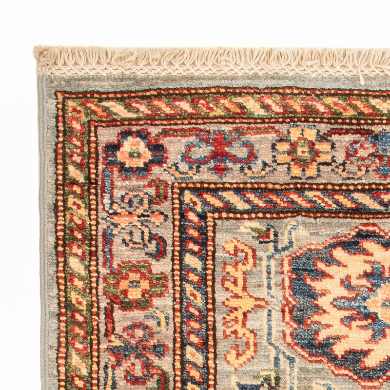 Kazak Teppich 56x88cm - Orientteppich - hellgrün