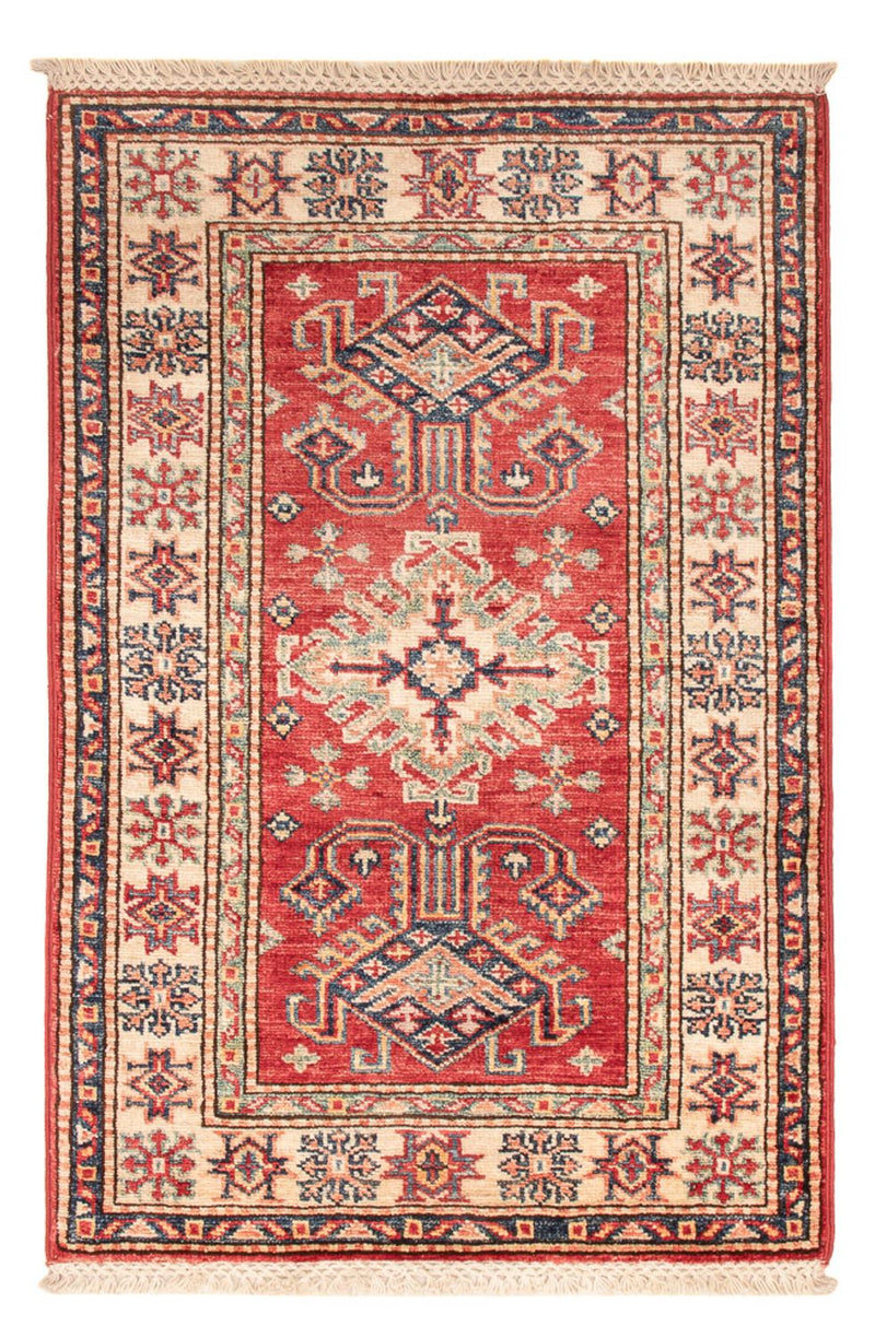 Kazak Teppich 59x90cm - Orientteppich - rot