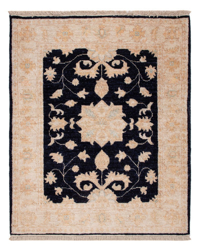 Ziegler Teppich 81x98cm - Orientteppich - schwarz