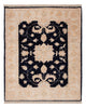 Ziegler Teppich 81x98cm - Orientteppich - schwarz