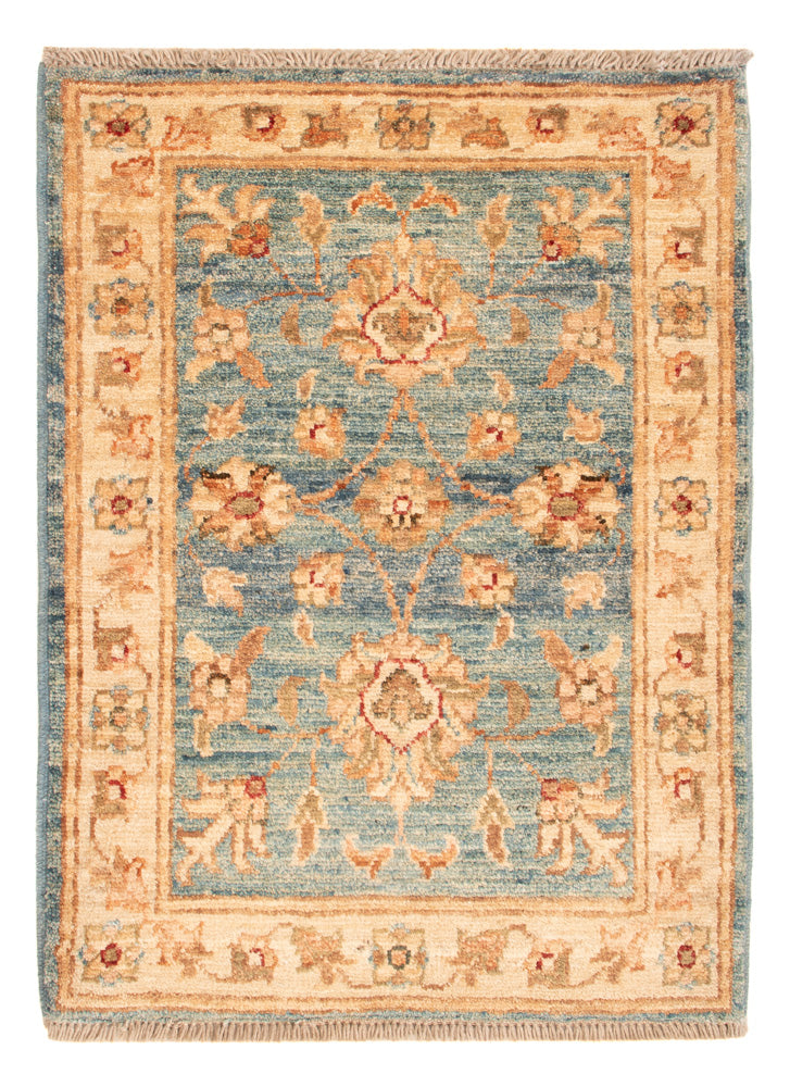 Ziegler Teppich 53x70cm - Orientteppich - hellblau