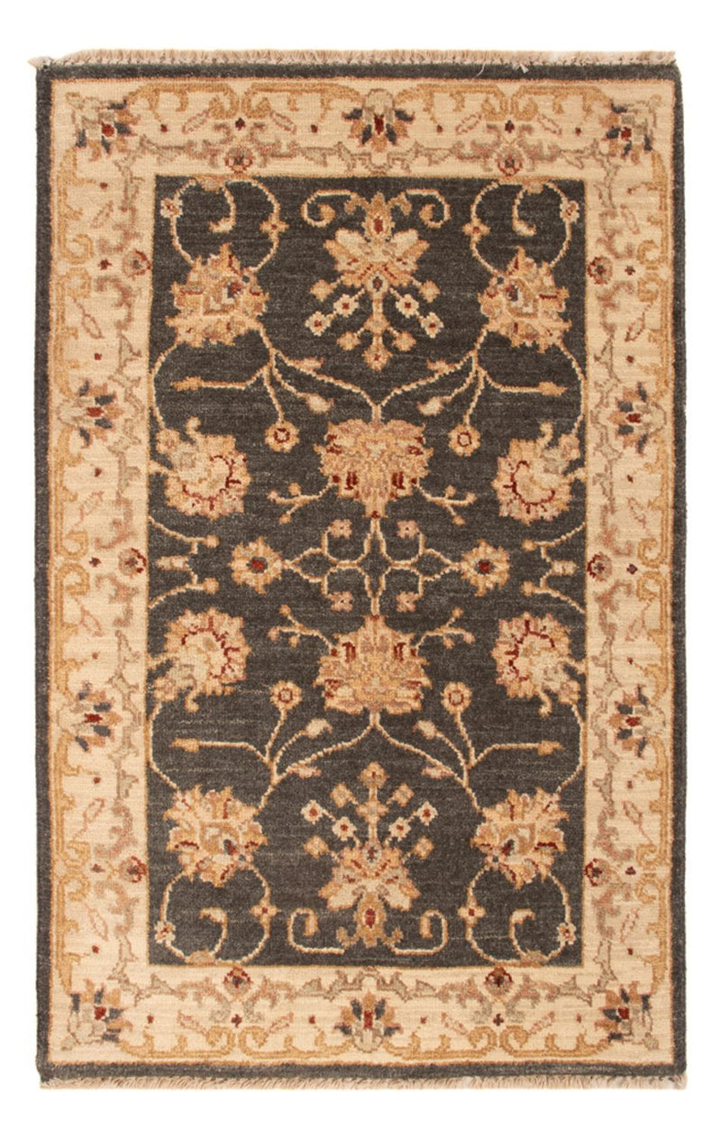 Ziegler Teppich 60x90cm - Orientteppich - schwarz