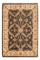 Ziegler Teppich 60x90cm - Orientteppich - schwarz