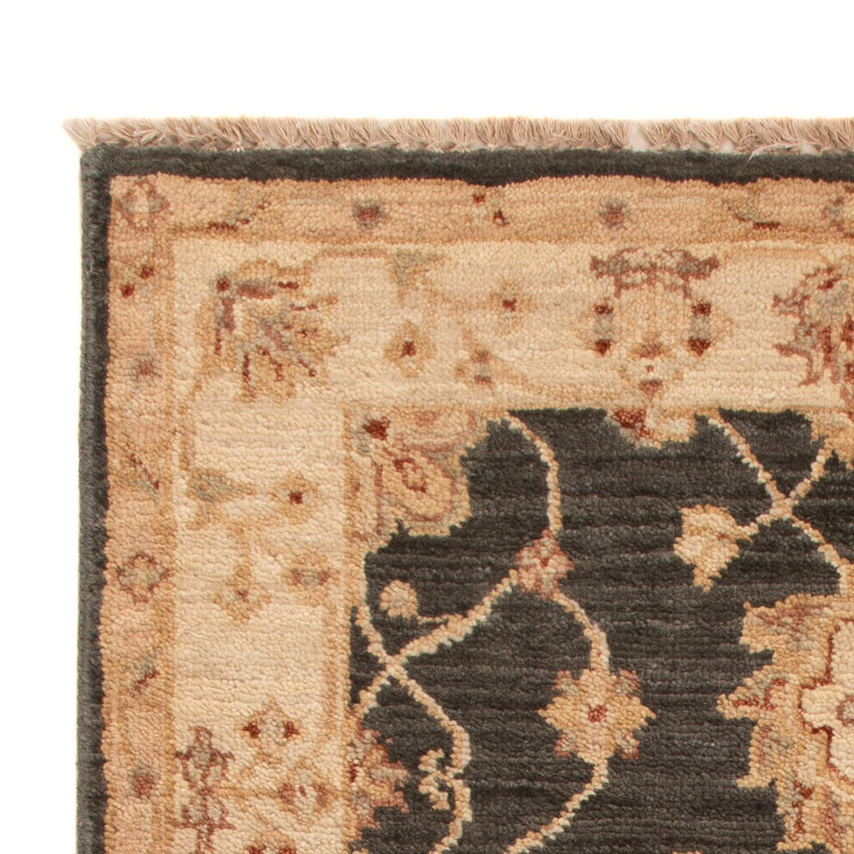 Ziegler Teppich 60x90cm - Orientteppich - schwarz