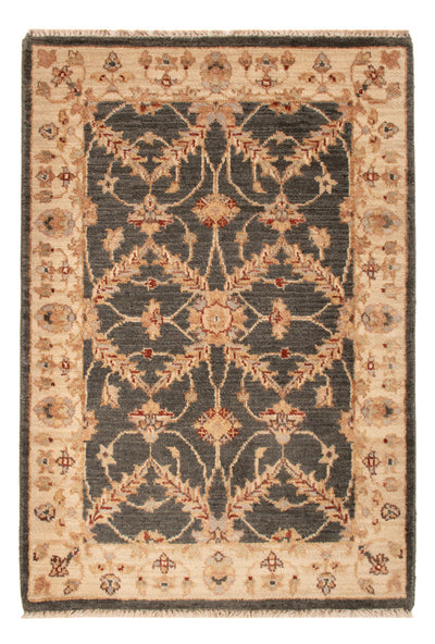 Ziegler Teppich 60x90cm - Orientteppich - schwarz