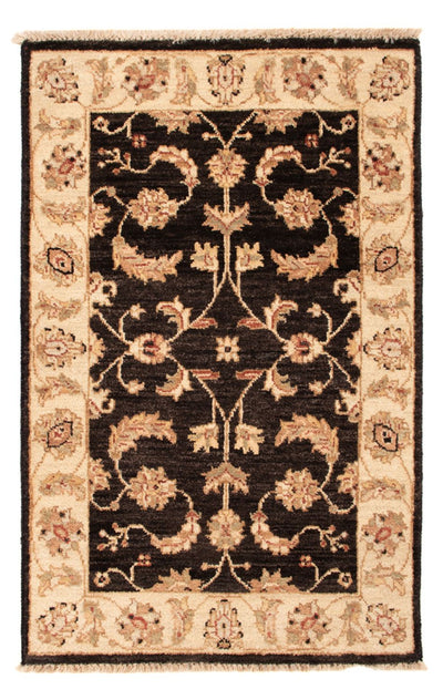 Ziegler Teppich 60x90cm - Orientteppich - schwarz
