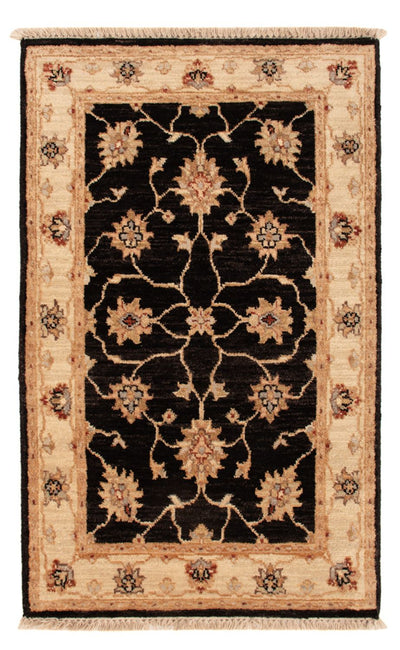 Ziegler Teppich 60x90cm - Orientteppich - schwarz