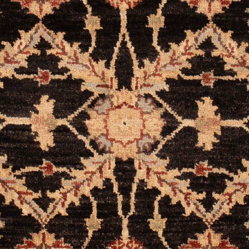 Ziegler Teppich 60x90cm - Orientteppich - schwarz