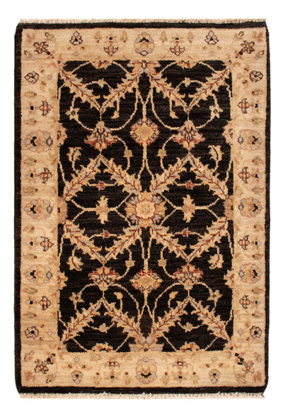 Ziegler Teppich 60x90cm - Orientteppich - schwarz