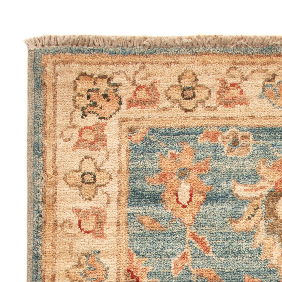 Ziegler Teppich 53x72cm - Orientteppich - türkis