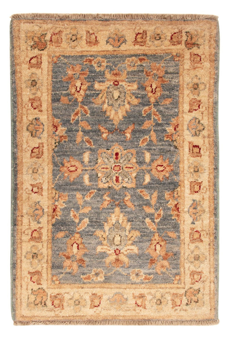 Ziegler Teppich - 51 x 74 cm - petrolblau