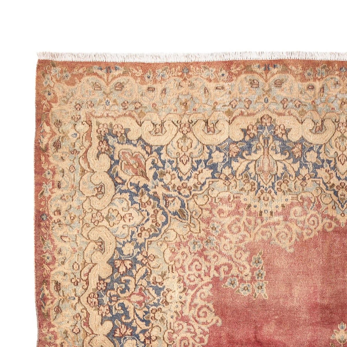 Vintage Teppich 192x304cm - hellrot
