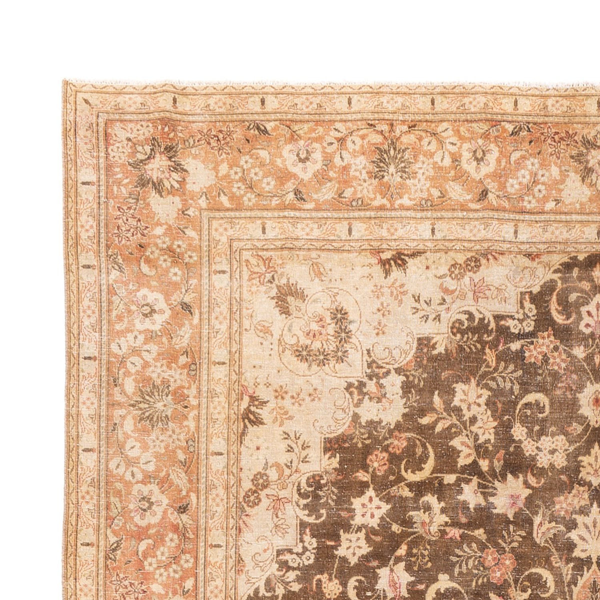 Vintage Teppich 235x335cm - dunkelbeige