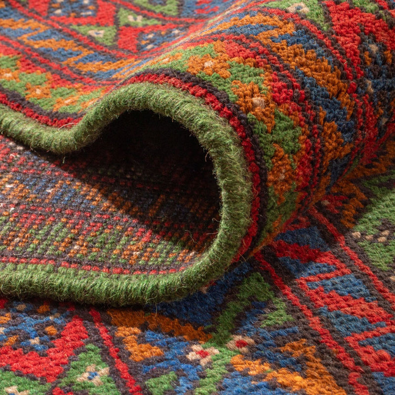 Afghan Teppich - Filpa - 296 x 393 cm - grün