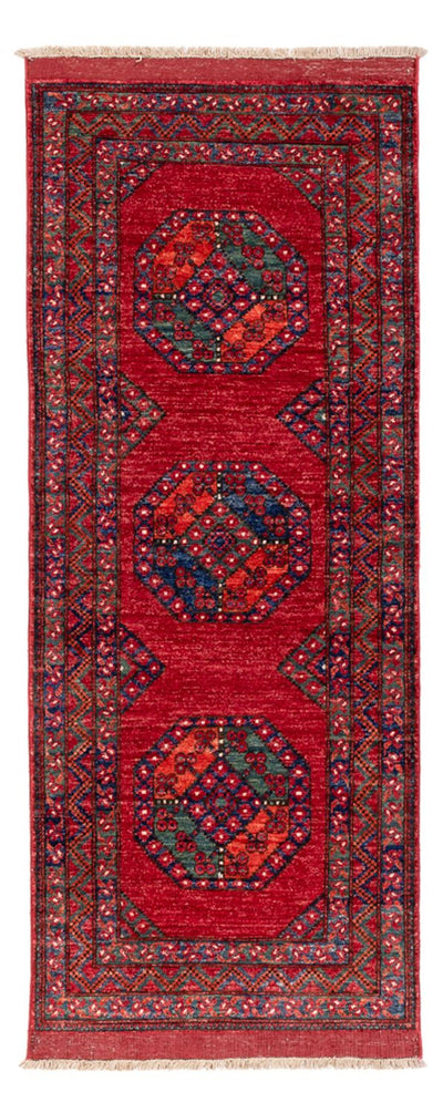 Afghan Teppich 87x216cm - Orientteppich - rot