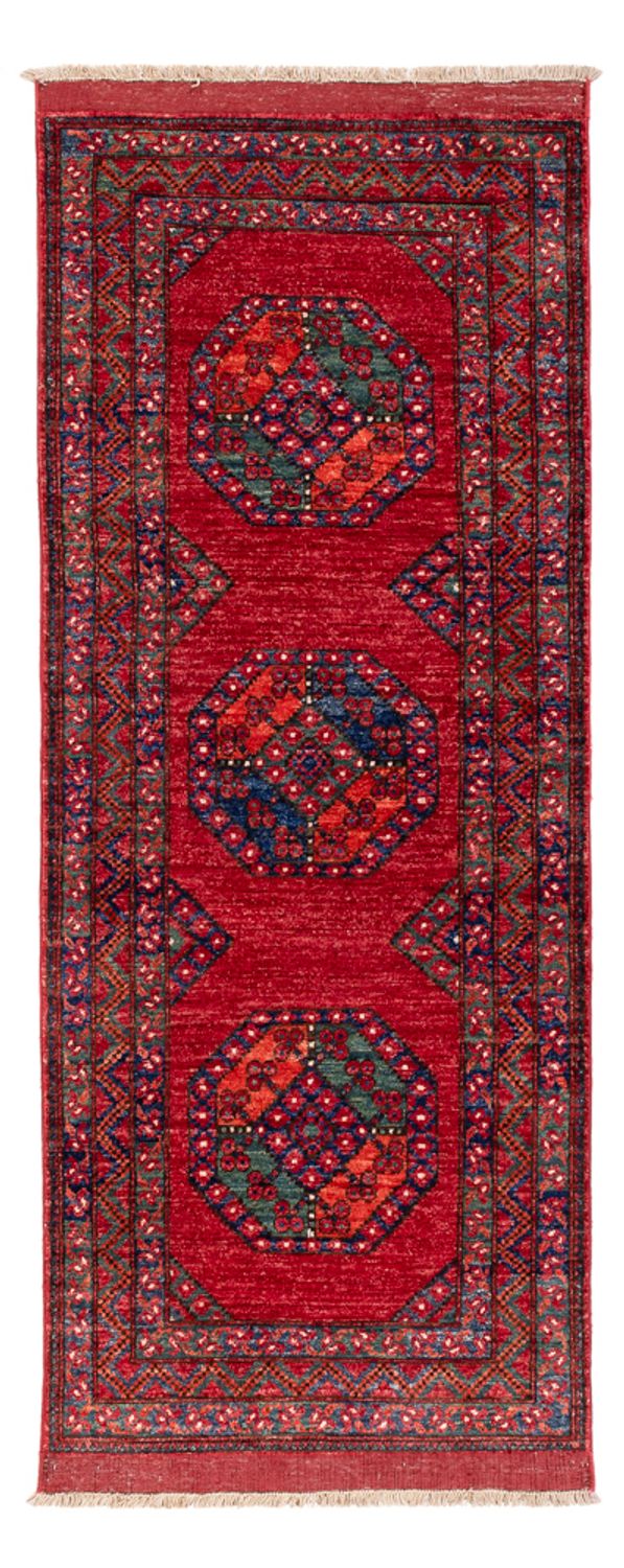 Afghan Teppich 87x216cm - Orientteppich - rot
