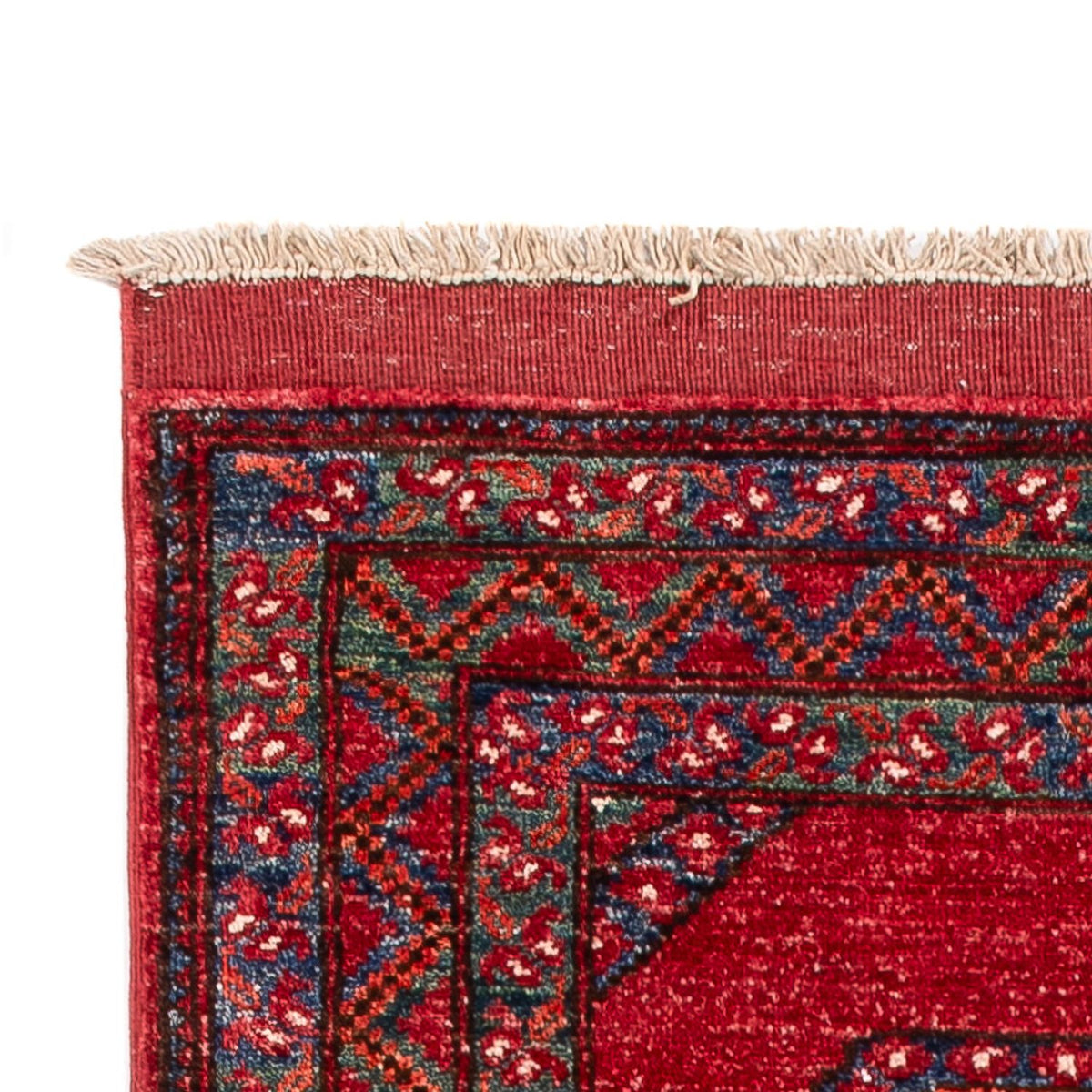 Afghan Teppich 87x216cm - Orientteppich - rot