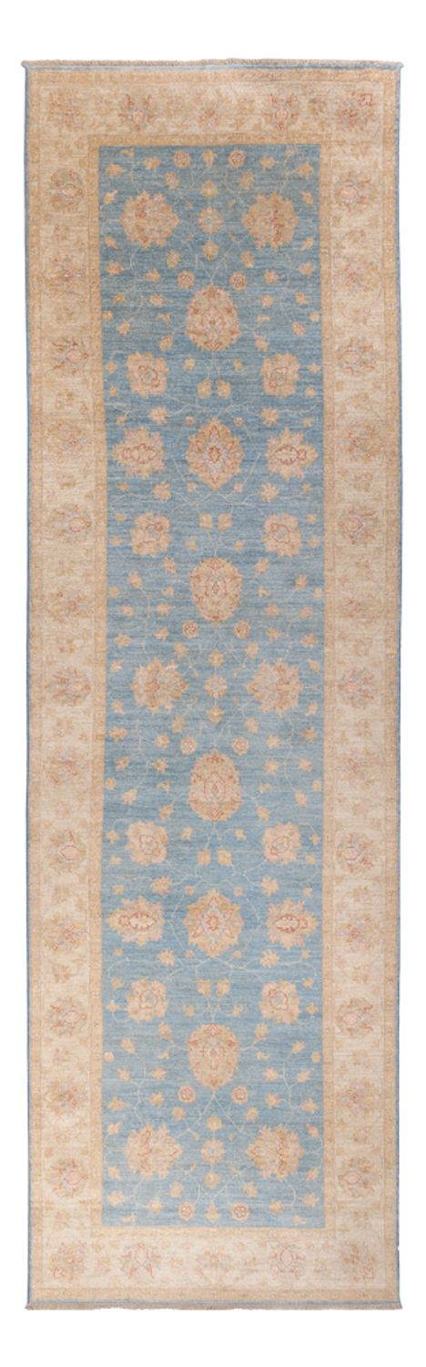 Ziegler Teppich 121x396cm - Orientteppich - hellblau