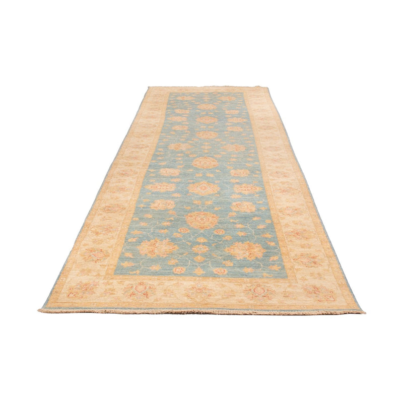 Ziegler Teppich 121x396cm - Orientteppich - hellblau