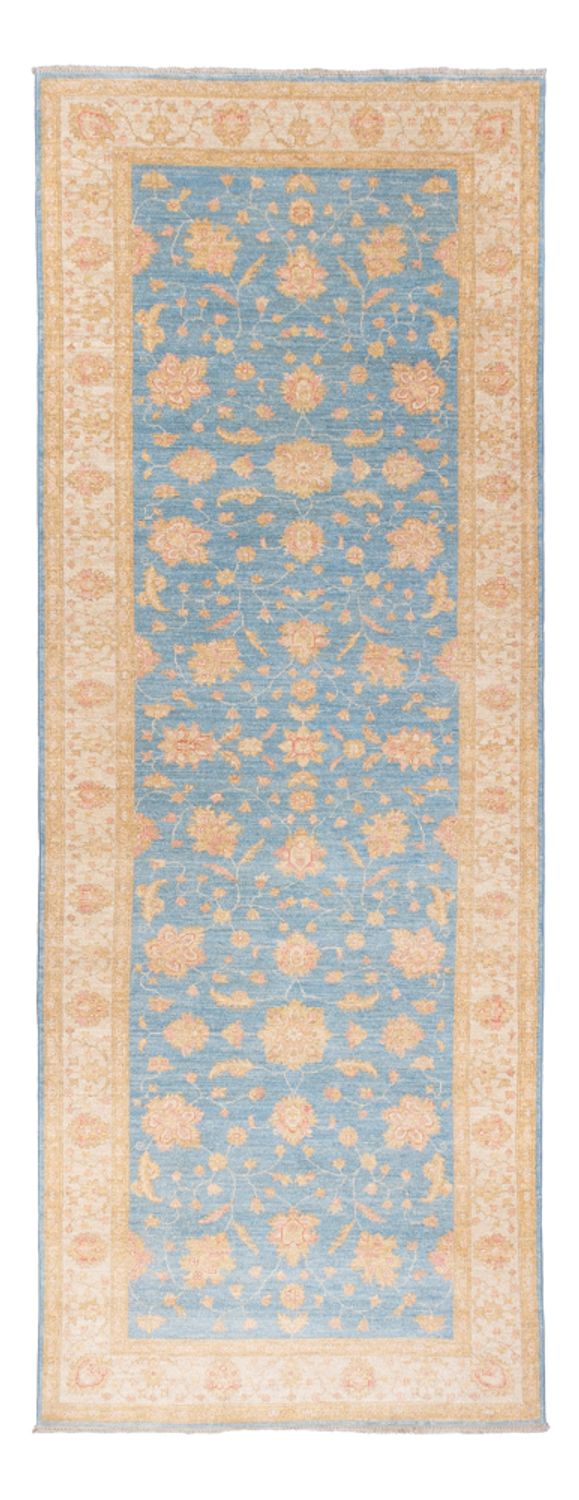 Ziegler Teppich 119x332cm - Orientteppich - hellblau