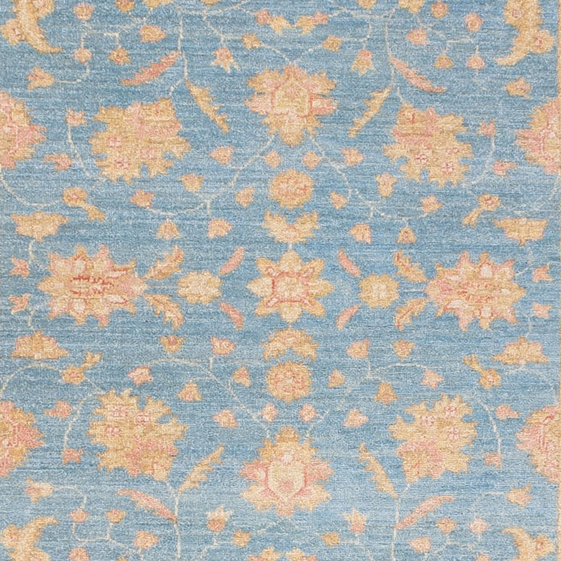 Ziegler Teppich 119x332cm - Orientteppich - hellblau