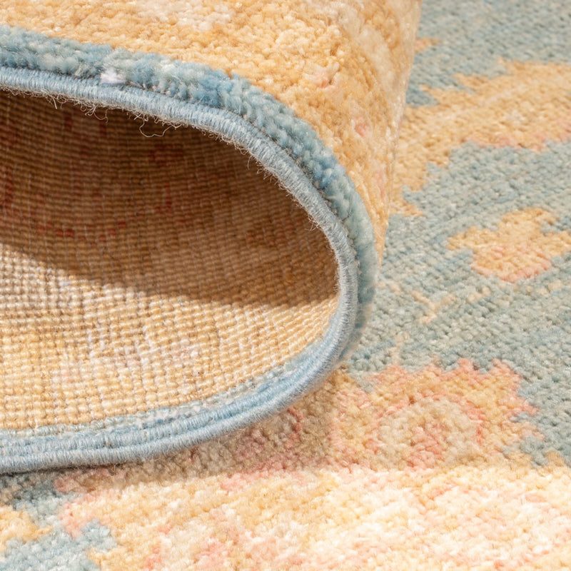 Ziegler Teppich 119x332cm - Orientteppich - hellblau