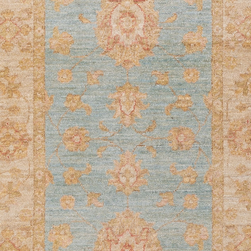 Läufer Ziegler - 80 x 299 cm - hellblau