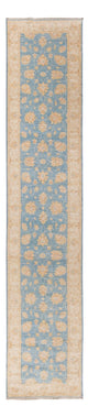 Ziegler Teppich 82x394cm - Orientteppich - hellblau