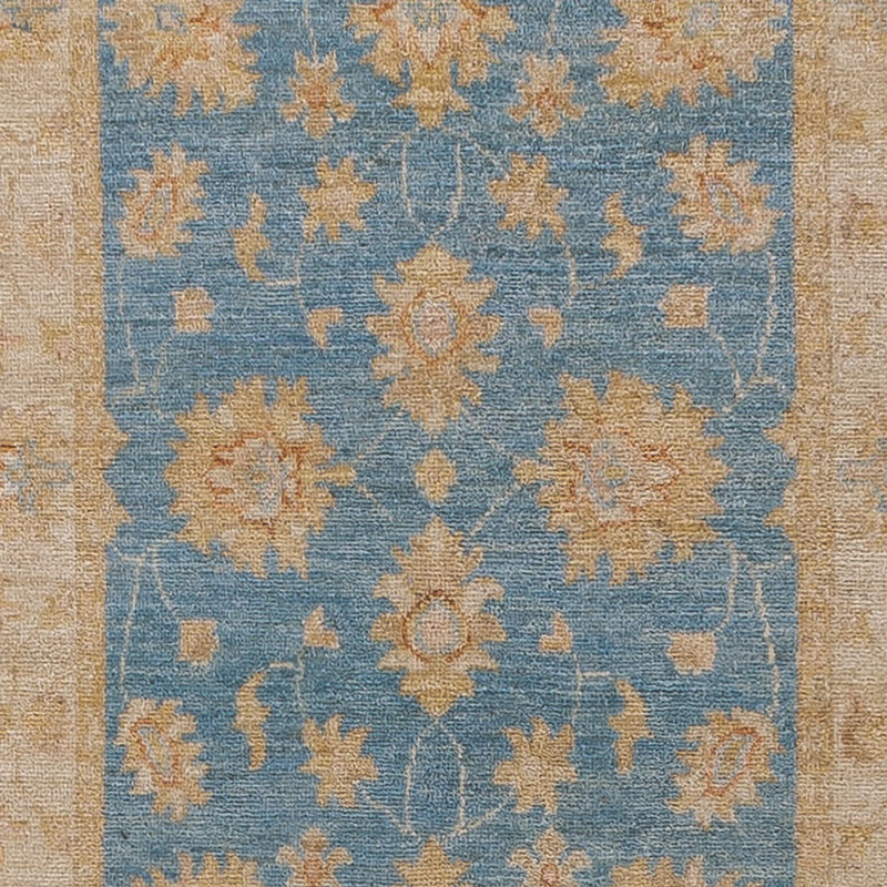 Ziegler Teppich 82x394cm - Orientteppich - hellblau