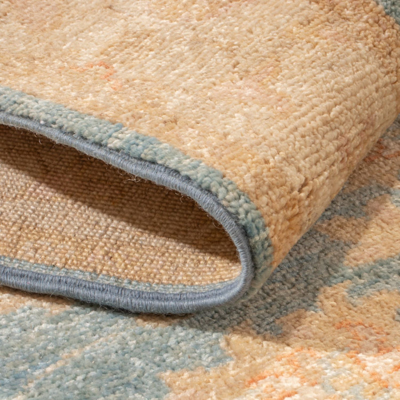 Ziegler Teppich 82x394cm - Orientteppich - hellblau