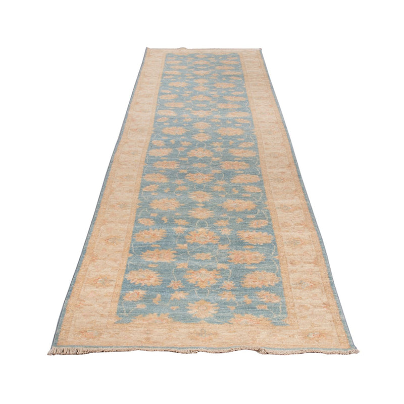 Ziegler Teppich 82x394cm - Orientteppich - hellblau