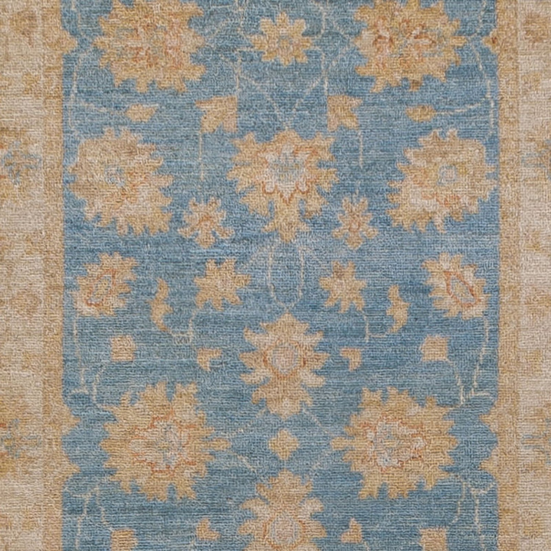 Läufer Ziegler - 81 x 393 cm - hellblau