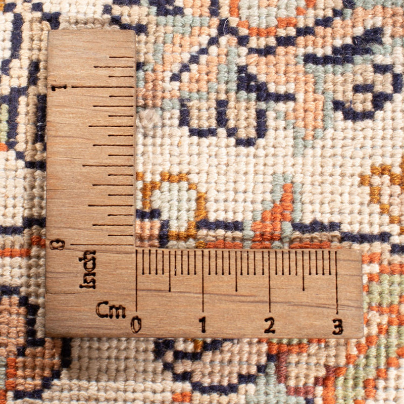 Kaschmir Seide Teppich 98x447cm - Orientteppich - creme