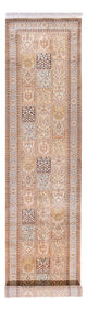 Kaschmir Seide Teppich 97x452cm - Orientteppich - creme