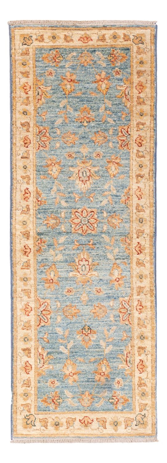 Ziegler Teppich 50x147cm - Orientteppich - türkis