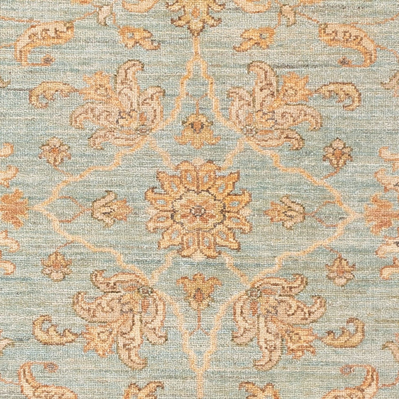 Ziegler Teppich 82x239cm - Orientteppich - türkis