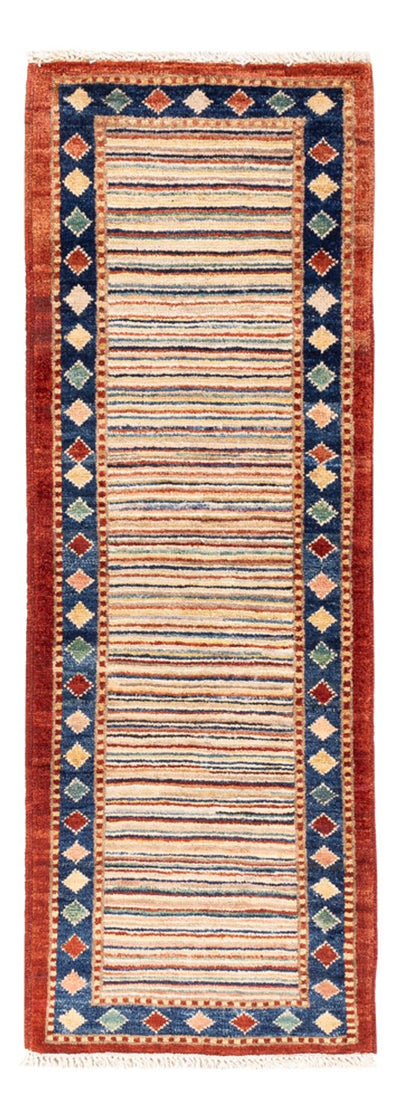 Gabbeh Persisch Teppich 50x146cm - Perserteppich Wollteppich - mehrfarbig