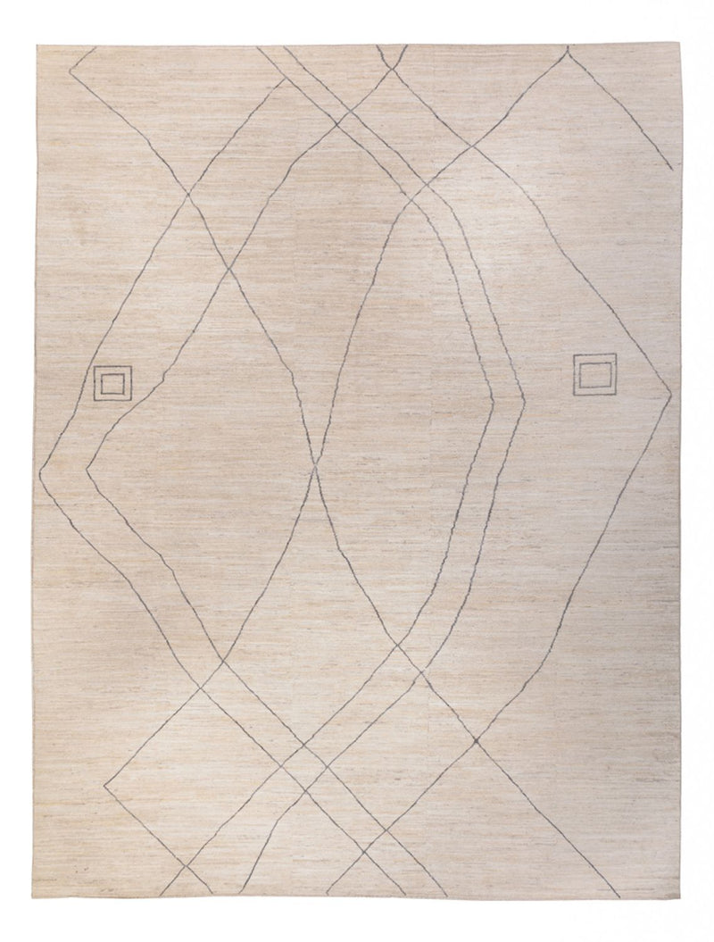 Designer Teppich - 310 x 410 cm - hellblau
