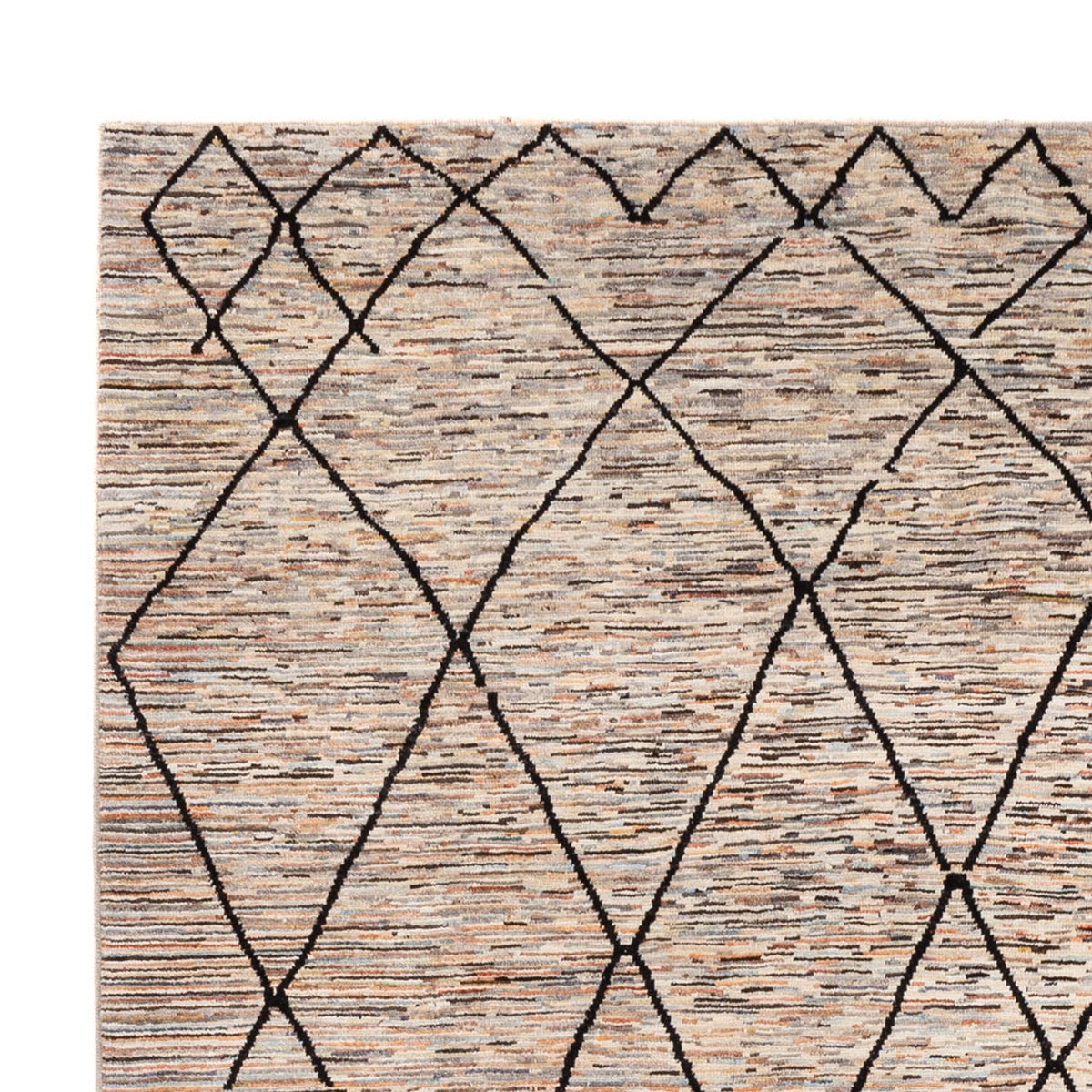 Designer Teppich 218x284cm - dunkelbeige