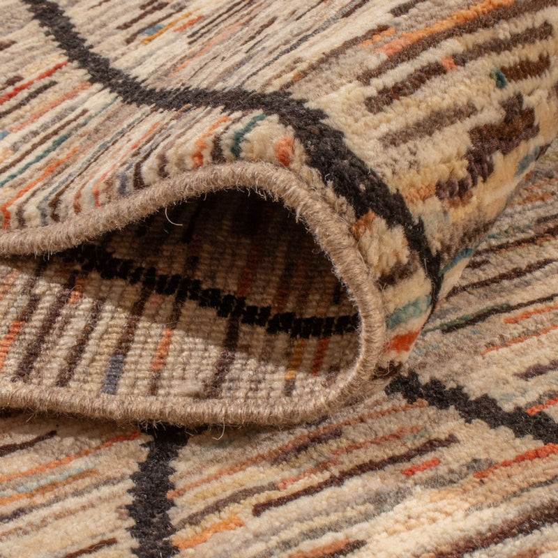 Designer Teppich 218x284cm - dunkelbeige