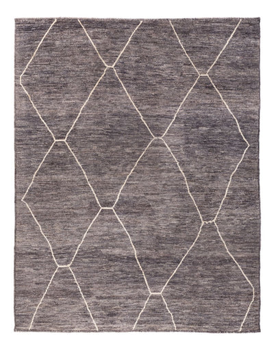 Berber Teppich 158x194cm - Wollteppich - dunkelgrau