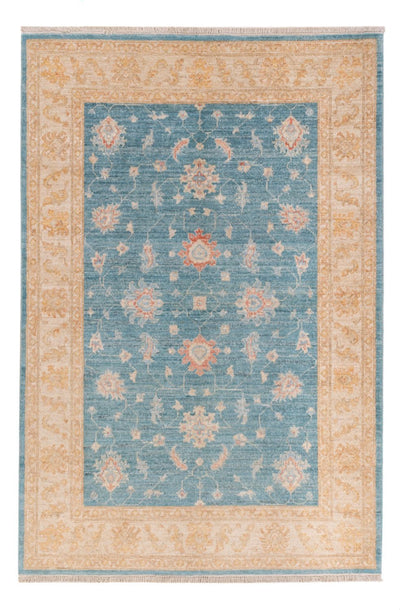 Ziegler Teppich 123x175cm - Orientteppich - blau