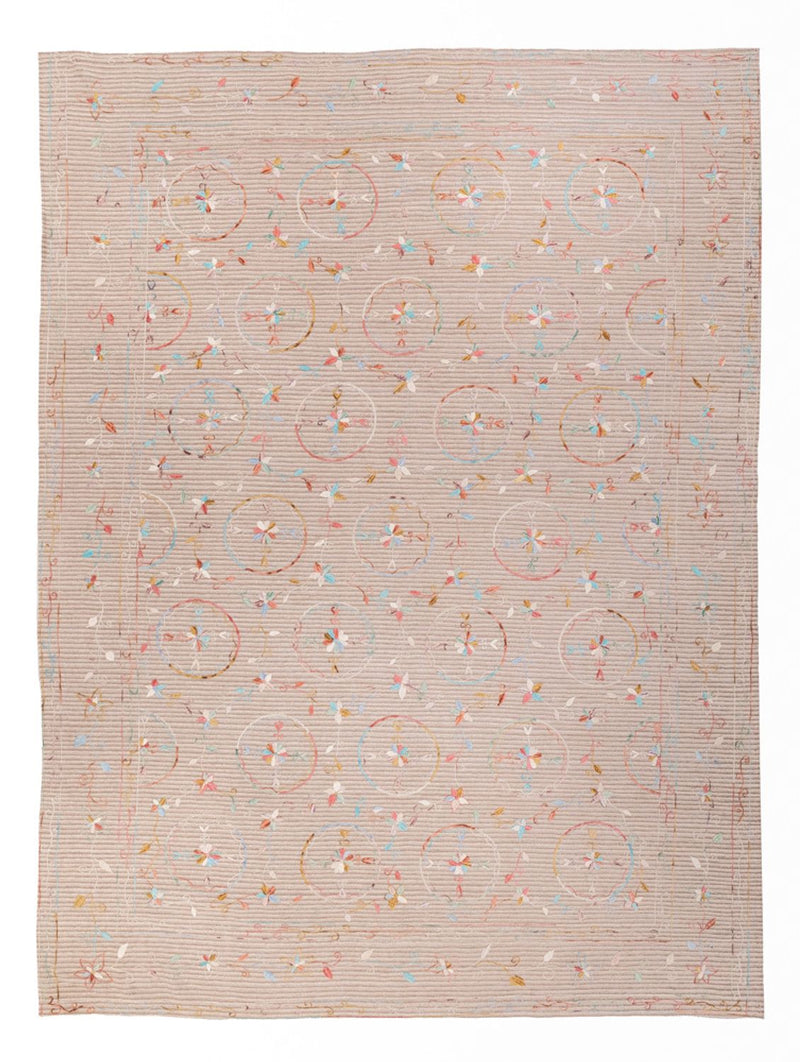 Kelim Afghan Teppich 236x336cm - creme