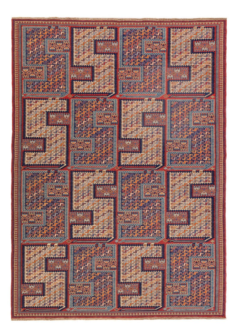 Kelim Afghan Teppich 157x217cm - mehrfarbig