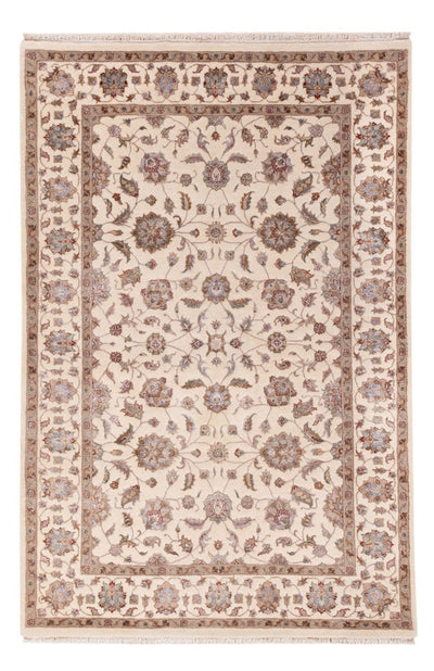 Indo Täbriz Teppich 120x185cm - Orientteppich - creme